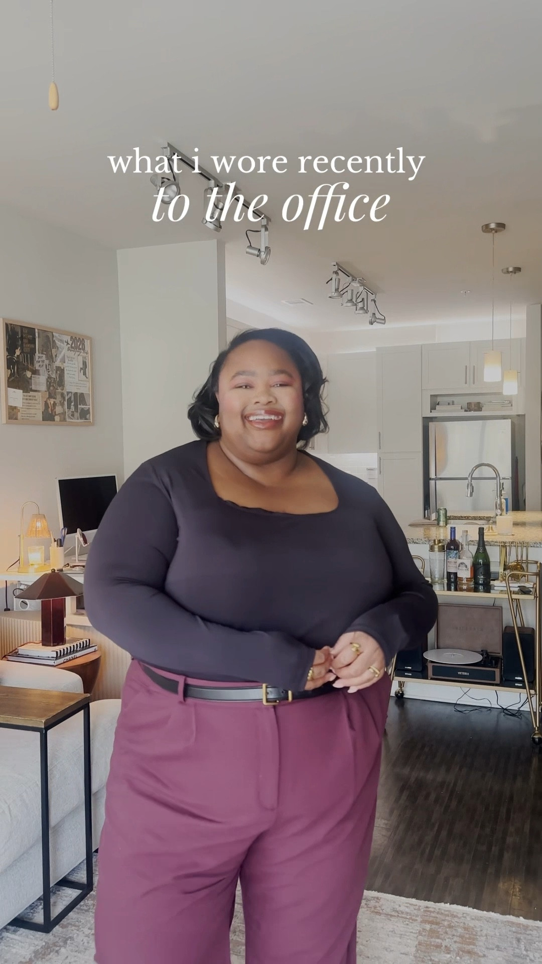 what i wore to the office, office slacks, blazer, abercrombie pants, black blazer, office outfit, plus size workwear 

#LTKPlusSize #LTKootd #LTKWorkwear