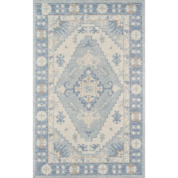 Momeni Anatolia Wool Blend Traditional Medallion Area Rug - On Sale - Overstock - 19295820 | Bed Bath & Beyond
