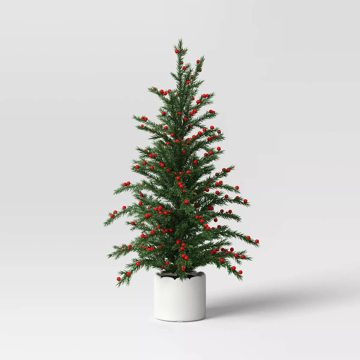 Christmas Classic Artificial Tree in Scallop Pot Small - Threshold™ | Target