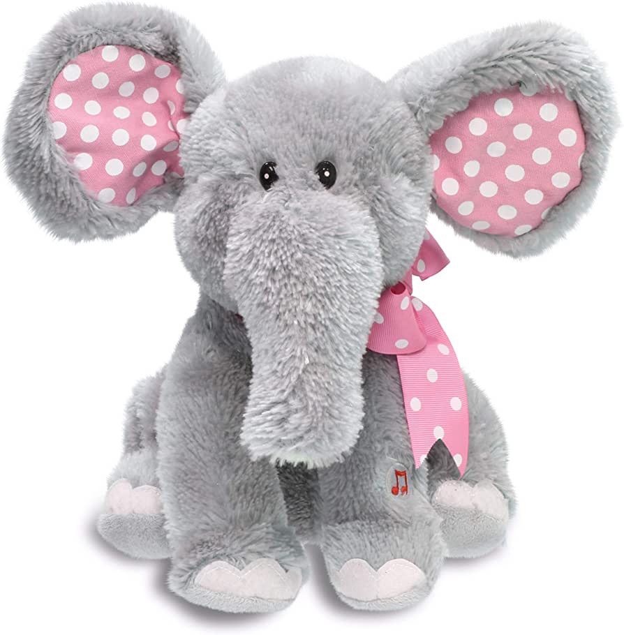 Cuddle Barn Ellie the Elephant - Animated Musical Pink Polka Dotted Stuffed Animal Plush Toy Sway... | Amazon (US)