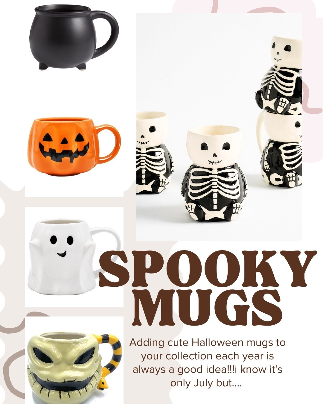 Adding cute Halloween mugs to your collection each year is always a good idea!!!i know it’s only July but…. 

Halloween coffee station | holiday mugs | Halloween mugs | cute Halloween coffee cups 



#LTKHome #LTKSeasonal #LTKFindsUnder50