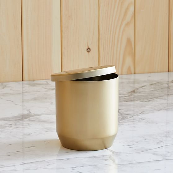 Antique brass Caspian canister with lid
