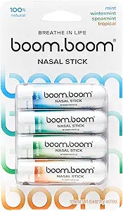 BoomBoom Nasal Stick | Vapor Flow Technology | Cool Refreshing Sensation | Natural Mood Boost | S... | Amazon (US)