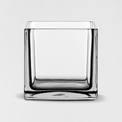 6" x 6" Decorative Square Glass Vase Clear - Threshold™ | Target