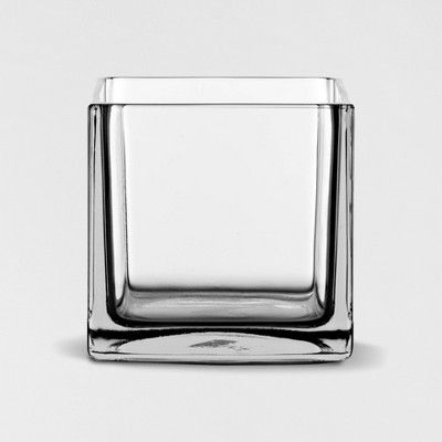 6" x 6" Decorative Square Glass Vase Clear - Threshold™ | Target