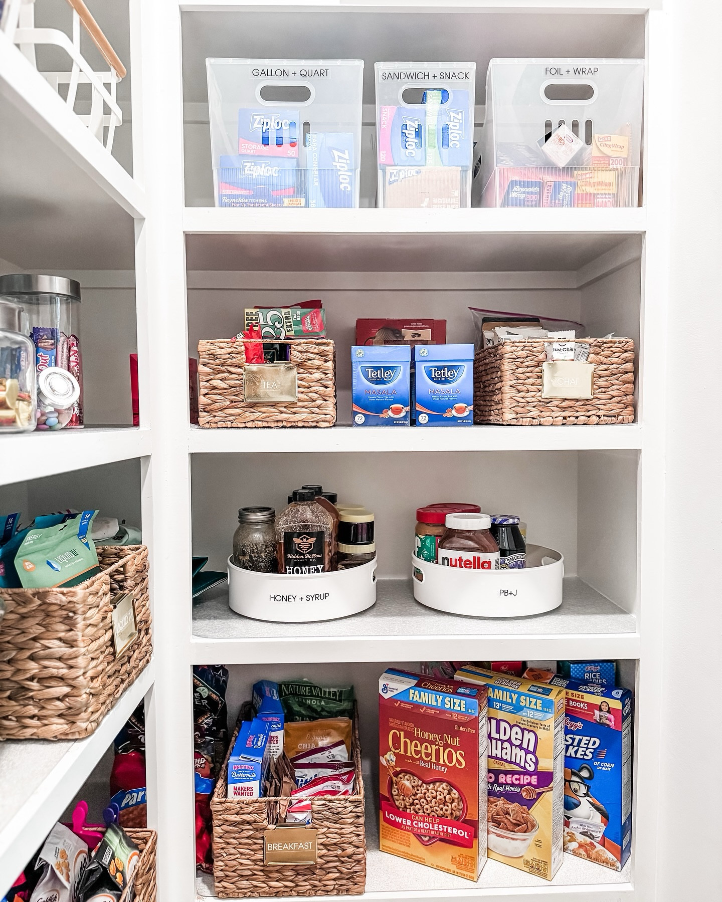 We installed this pantry nearly four years ago and a quick refresh this week turned it back into organized bliss!

We did a once over for expired items, pulled everything out to give the shelves a great wipe down, and then reorganized to accommodate for older kids who are now in charge of grabbing their own snacks. 

No new product was needed, and yet, it feels like a completely refreshed space. Have one of these projects of your own?? We have a few September sessions available and would love to work with you!