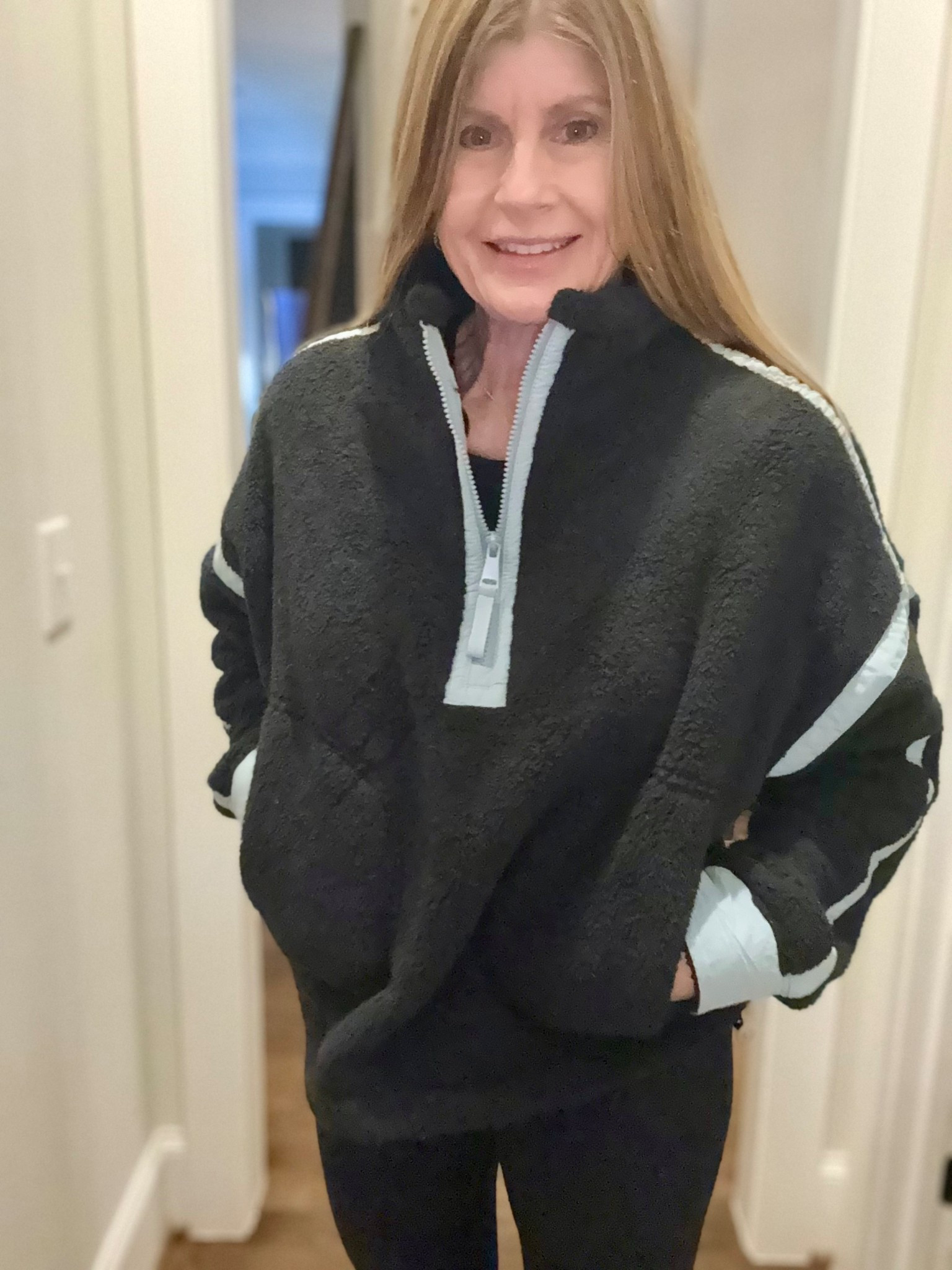 Amazon Half Zip Fleece Pullover under $45 @amazonfindsandfashion 
- Free People Design Inspired 


#LTKootd #LTKOver40 #LTKmomlife