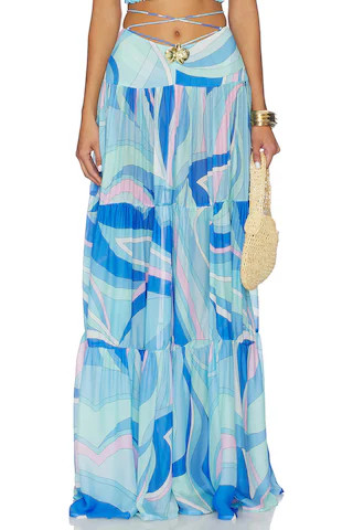 Cin Cin Song Lobster Maxi Skirt in Dolce Blue from Revolve.com | Revolve Clothing (Global)