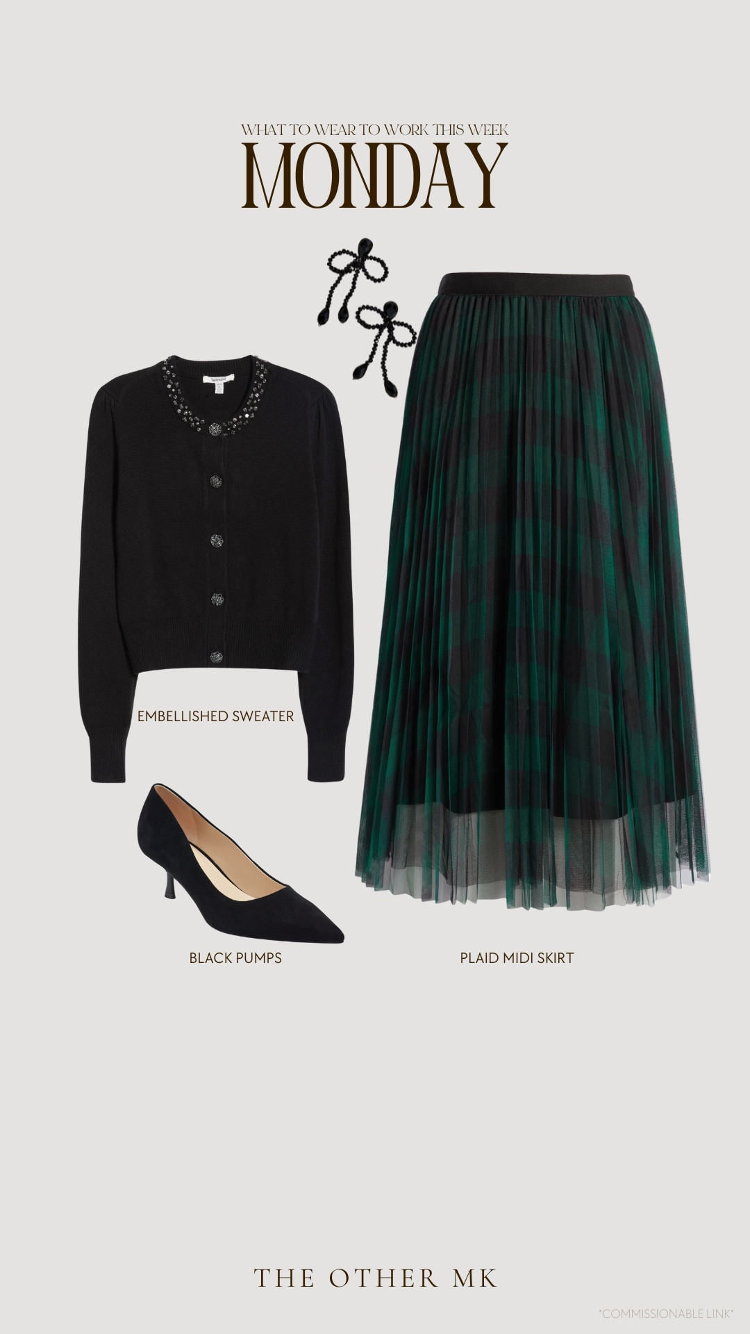  what to wear to work this week so you don’t have to think about it
Plaid business, casual outfit, embellished sweater, midi skirt, office outfit

#LTKMidsize #LTKOver40 #LTKWorkwear