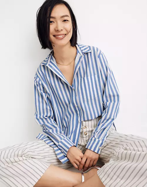 Oversized Ex-Boyfriend Shirt in Mullins Stripe | Madewell