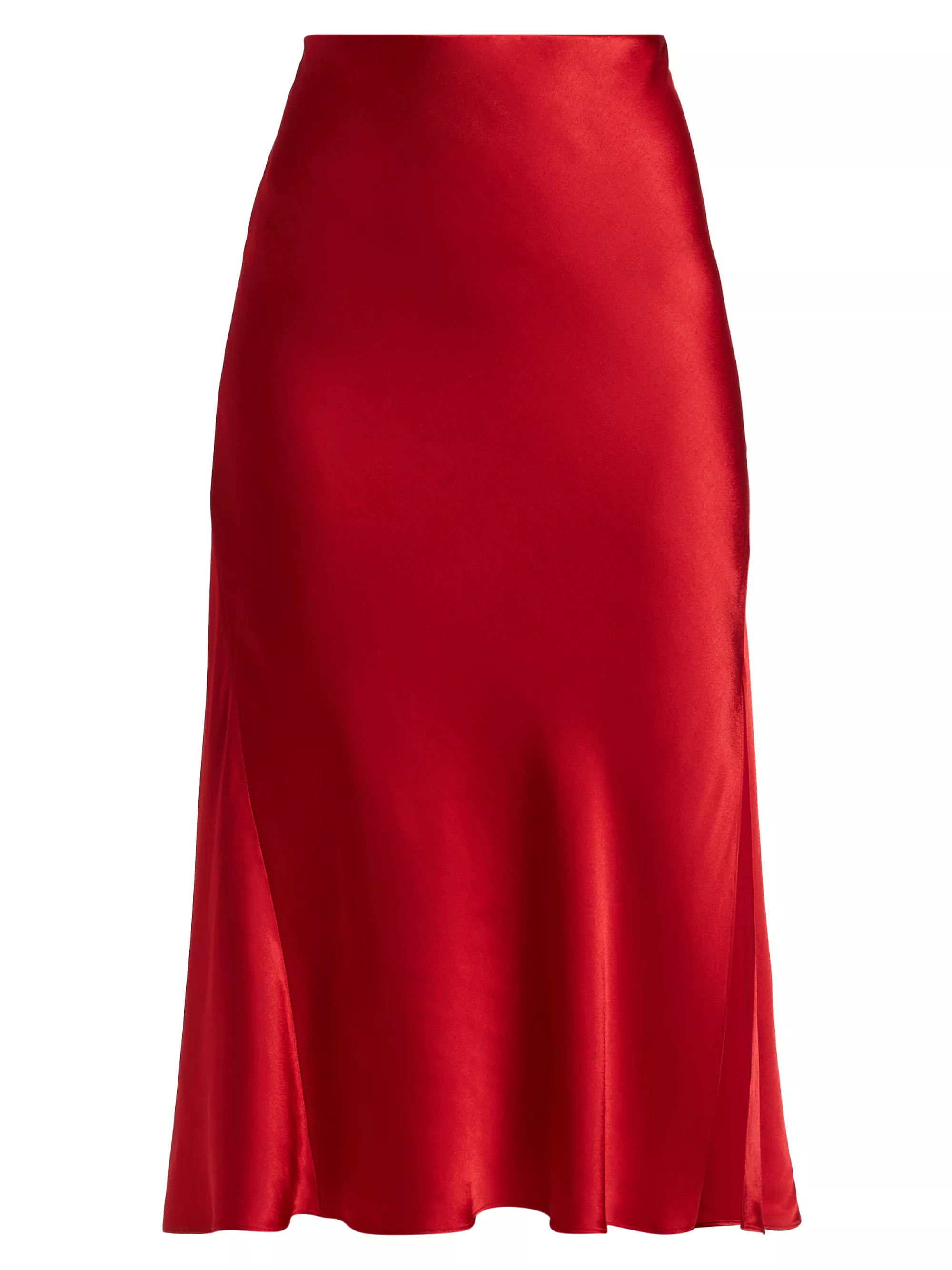 Maya Satin Midi-Skirt | Saks Fifth Avenue