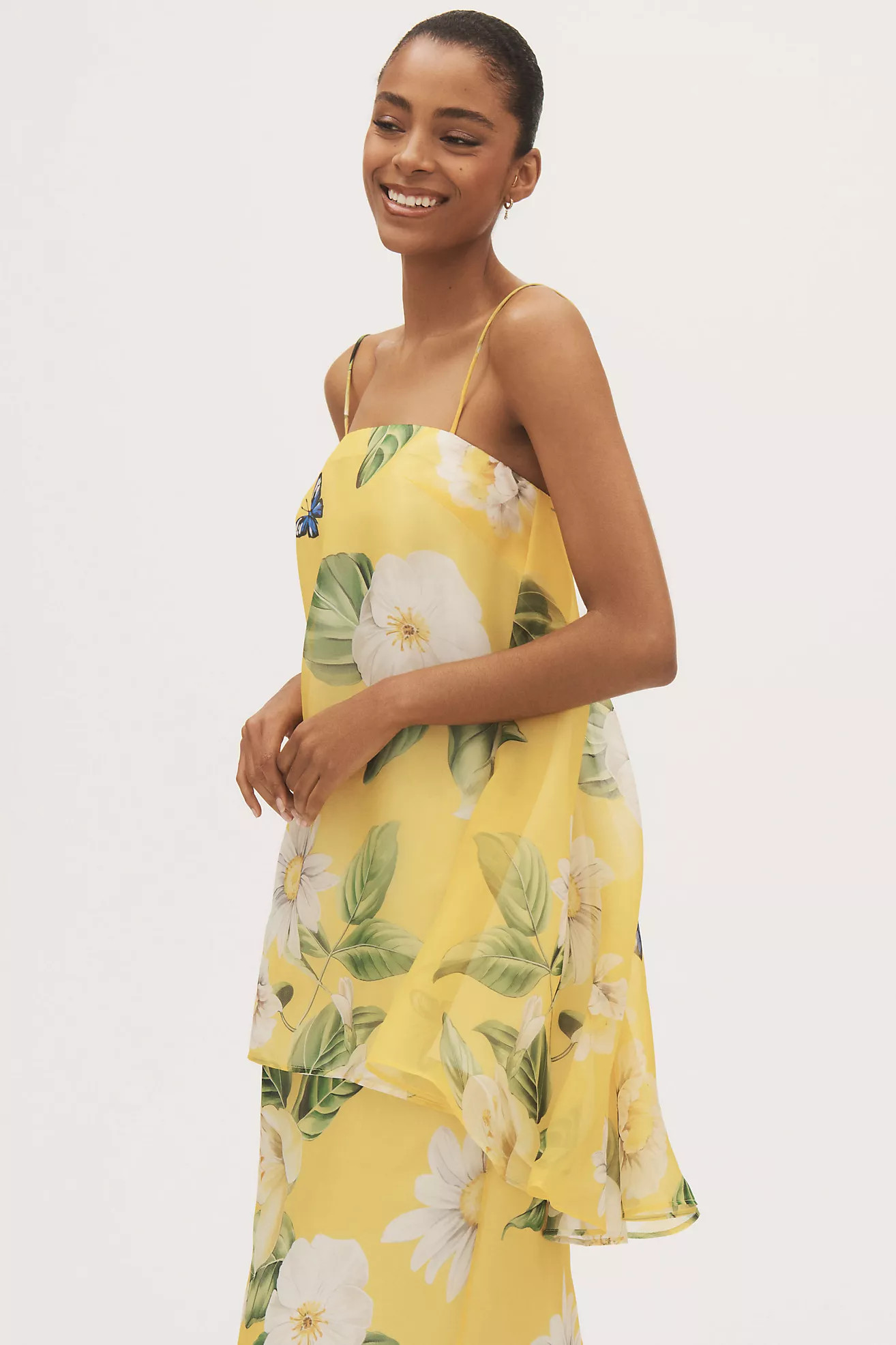 LEO LIN Sylvia Longline Silk Blouse | Anthropologie (US)