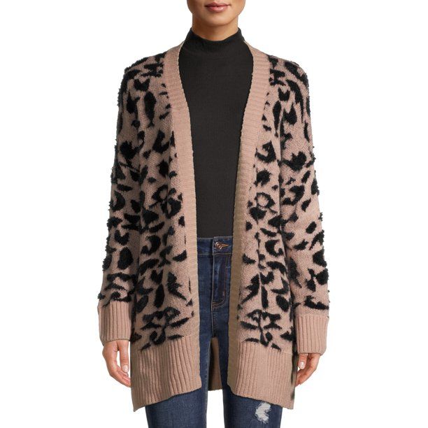 Dreamers by Debut Women's Leopard Print Cardigan | Walmart (US)