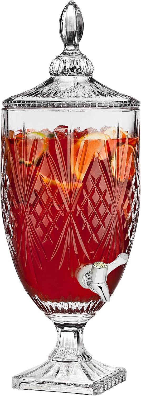 Godinger Iced Beverage Dispenser, Dublin Crystal Collection - 1 Gallon | Amazon (US)