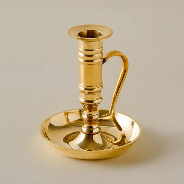 Solid Brass Chamberstick Candle Holder 

 #LTKHome #LTKSaleAlert