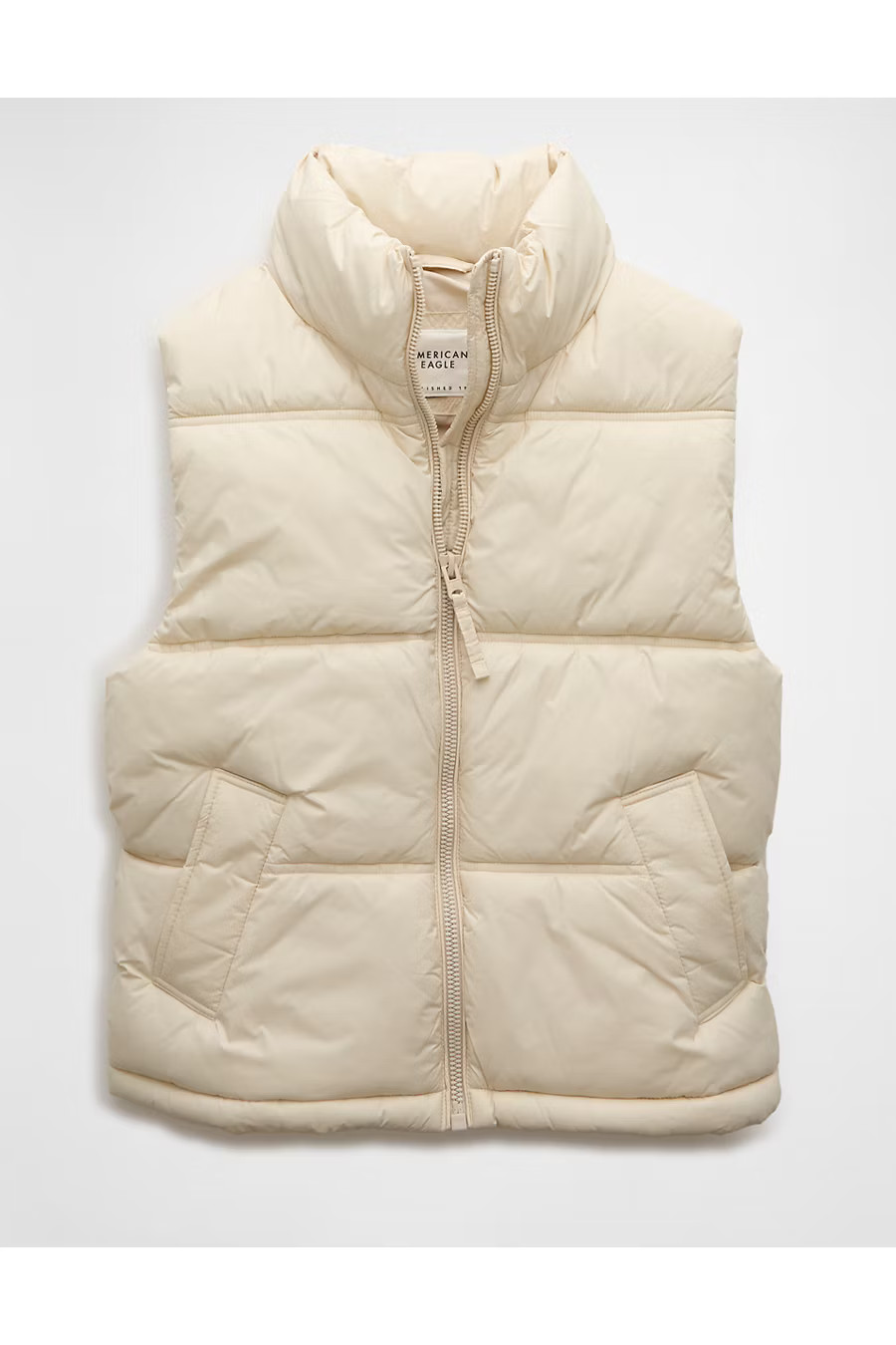 AE Puffer Vest Women's Latte XXS | American Eagle Outfitters (US & CA)