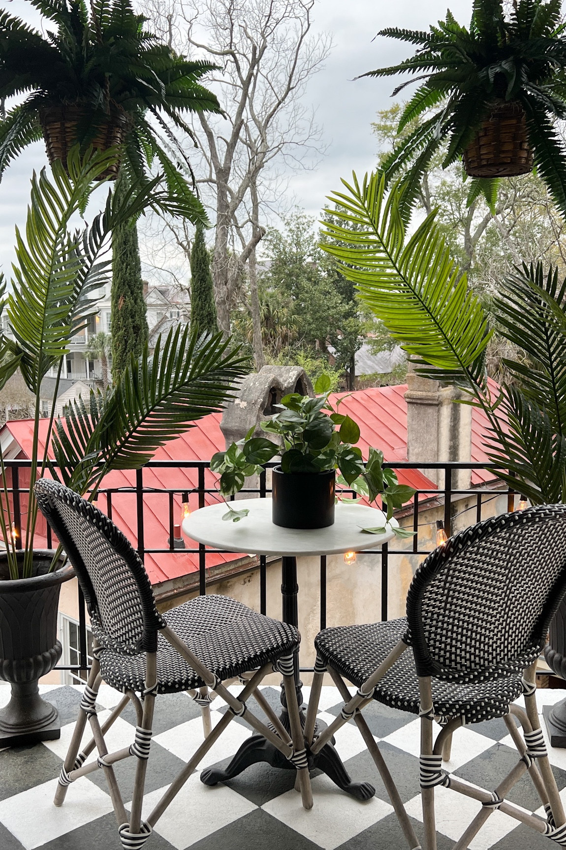 My checkerboard balcony is finally complete! Here’s everything I used to create it!

#LTKhome