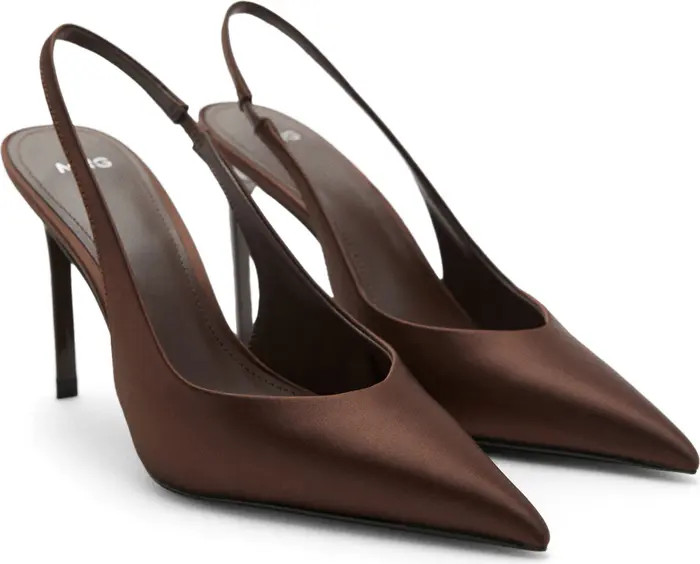MANGO Mica Pointed Toe Slingback Pump (Women) | Nordstrom | Nordstrom