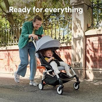 Stokke YOYO3 Stroller from 6 Months - Includes Black Frame/Toffee Seat Cushion + Canopy - Folds i... | Amazon (US)