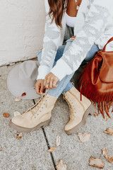 Dirty Laundry Natural Combat Booties | Magnolia Boutique