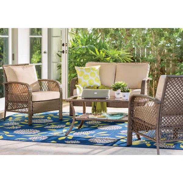 4 - Person Seating Group with Cushions | Wayfair North America