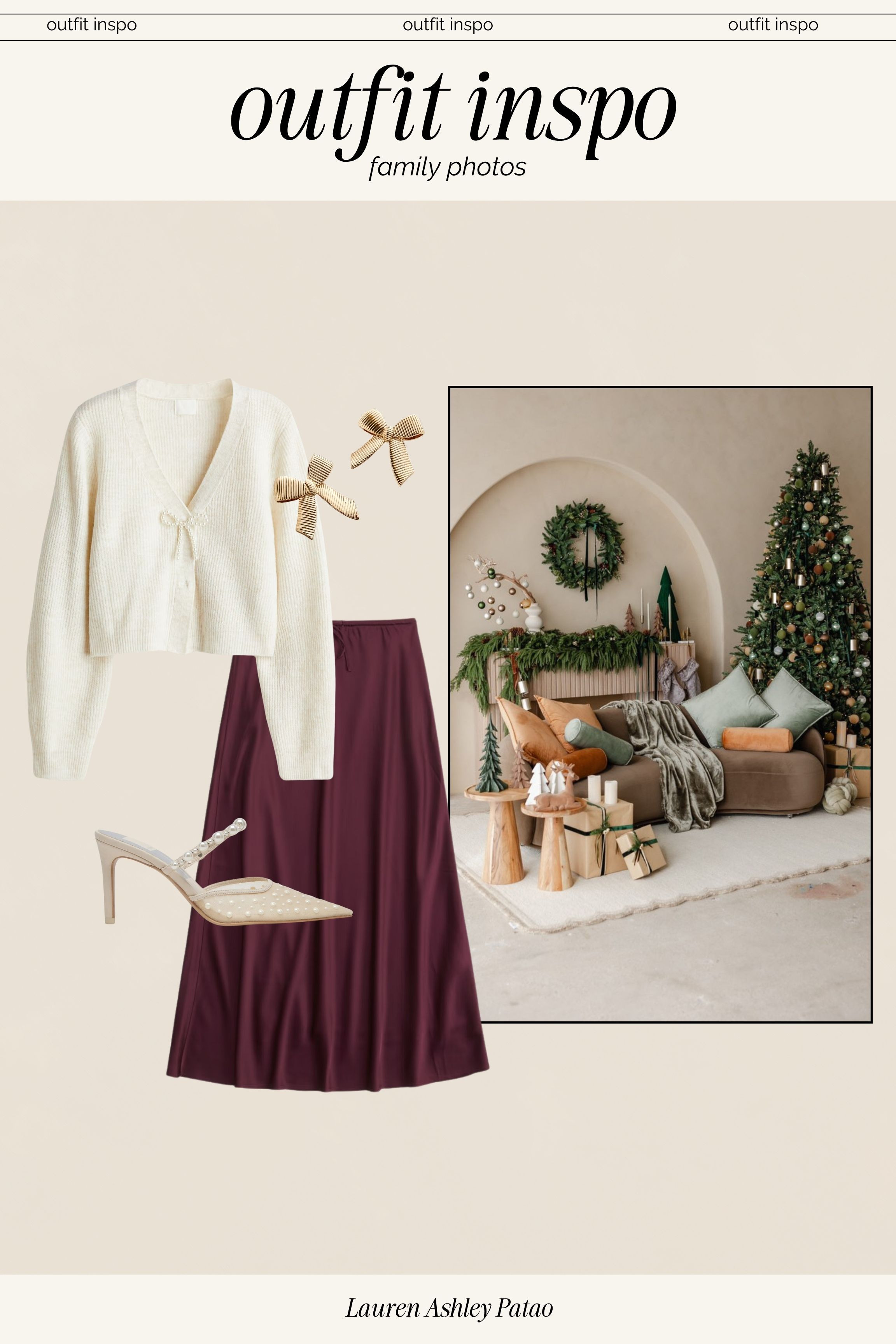 holiday photoshoot outfit idea  

 #LTKHoliday