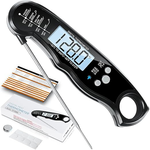 Instant Read Meat Thermometer for Grill and Cooking, Fast & Precise Digital Food Thermometer with... | Amazon (US)
