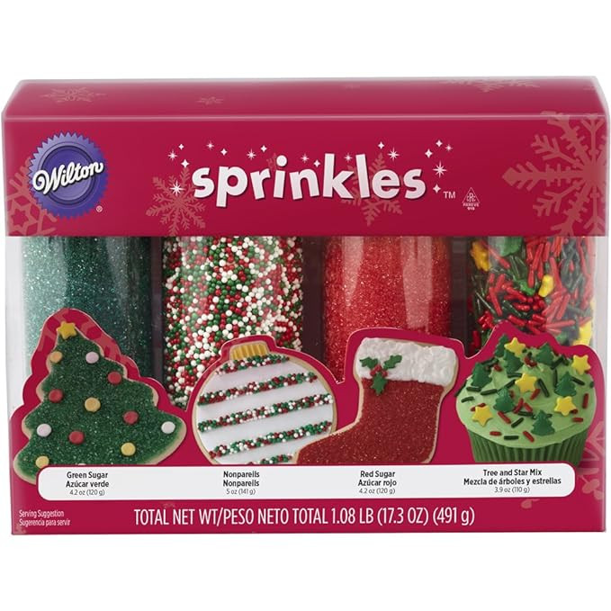 Wilton Holiday Sprinkles, 4 Count | Amazon (US)
