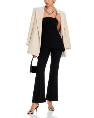 Bardot Cosmos Asymmetrical Strapless Top & Halifax Slim Fit Flared Pants  | Bloomingdale's Women | Bloomingdale's (US)