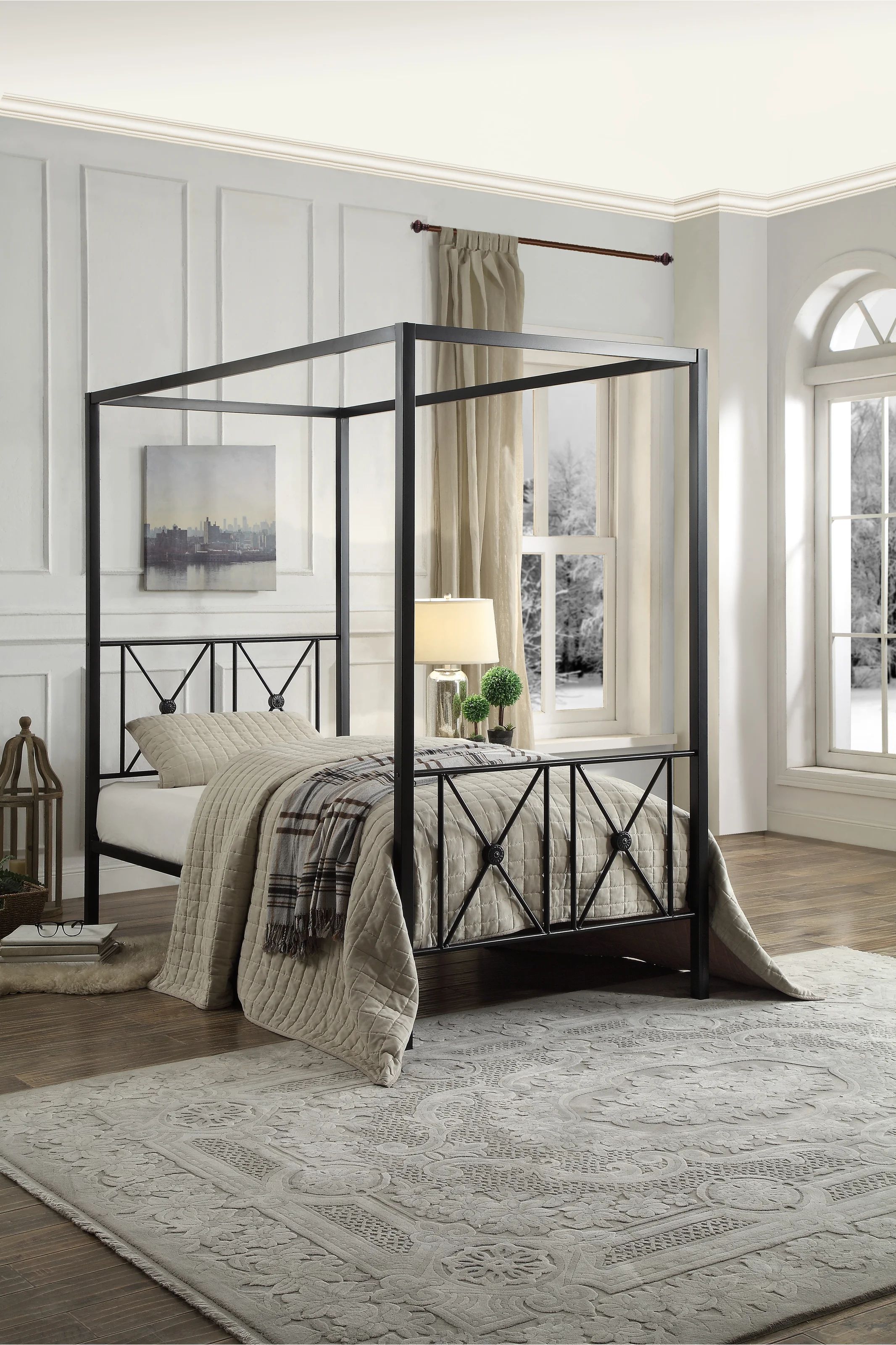 Edmont Low Profile Canopy Bed | Wayfair North America