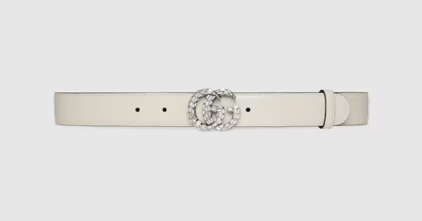 GG Marmont thin belt with crystals | Gucci (US)