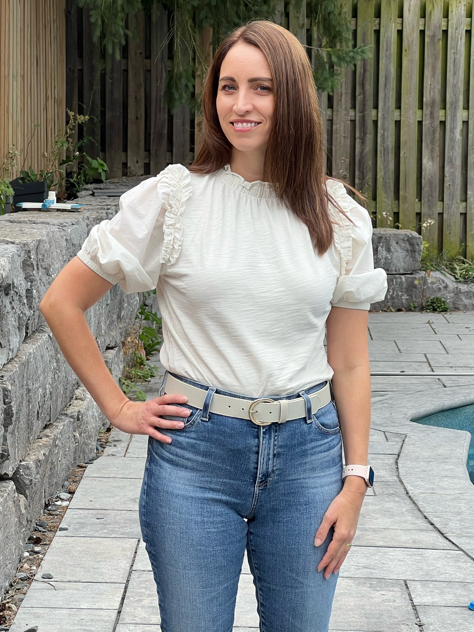This top is super me and I am happy I found it.

Wearing size M in the top, 34 in the belt and 28 in the jeans.  I’ve linked the same jeans in currently available washes and the same shoes in currently available colour ways.

#LTKcanada #LTKautumn #LTKworkwear