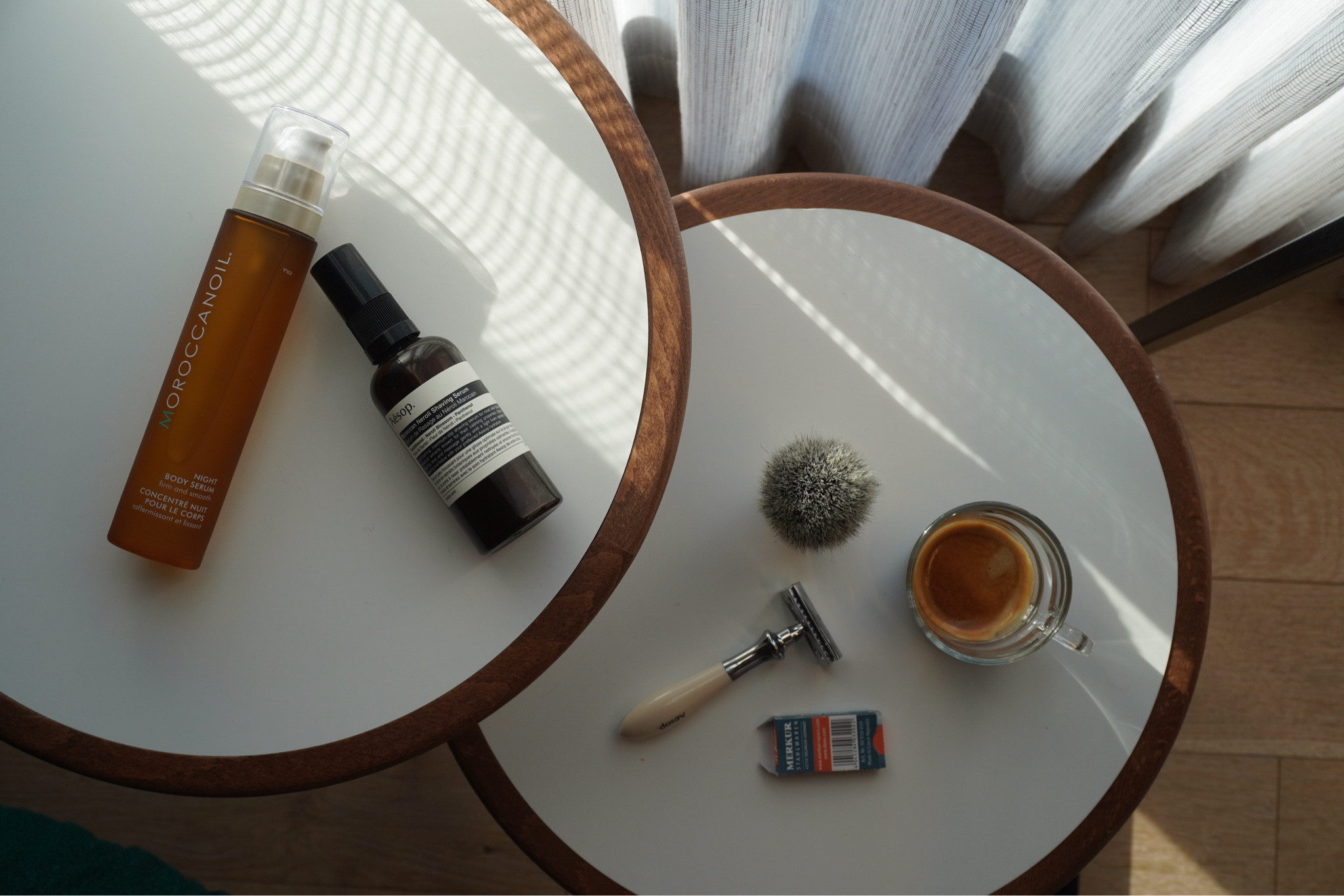 Shaving items I pack when I travel.
My shaving must haves to make my time away as easy as possible.

Aesop shaving serum, a foaming brush, straight razor and blades 
And my new fav body serum especially if I shaved body 

#LTKtravel #LTKbeauty