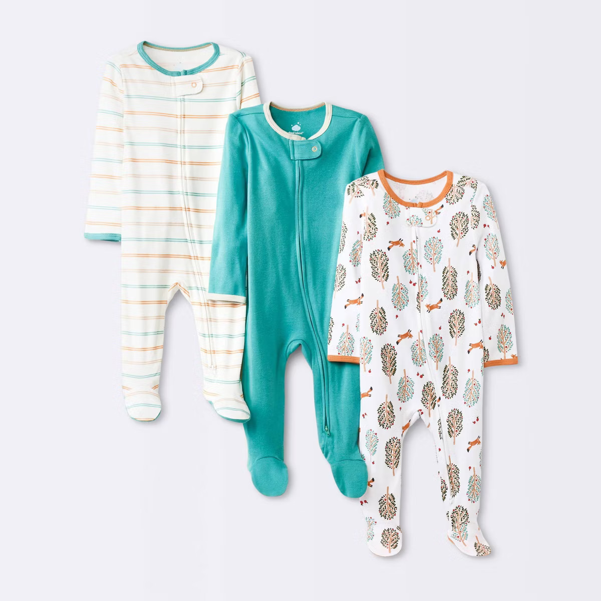 Baby 3pk Zip-Up Sleep N' Play - Cloud Island™ | Target