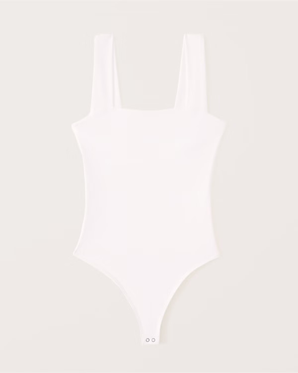 Double-Layered Seamless Fabric Squareneck Bodysuit | Abercrombie & Fitch (US)