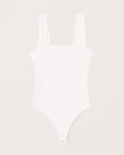 Women's Double-Layered Seamless Fabric Squareneck Bodysuit | Women's | Abercrombie.com | Abercrombie & Fitch (US)