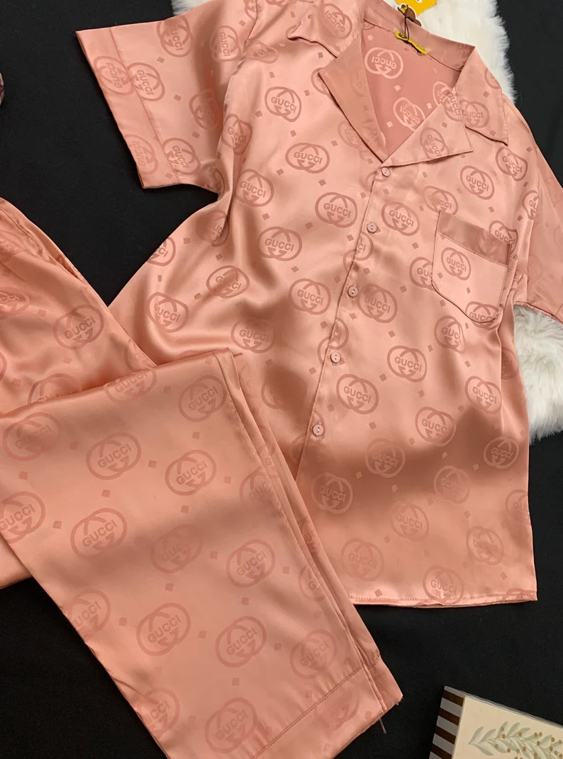 Silk PJ set sleepwear Satin Pajamas comfy sleepwear luxe | Etsy | Etsy (US)