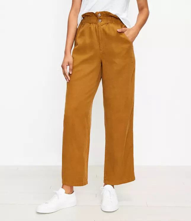 Lou & Grey Galaxy Smocked Waist Wide Leg Pants | LOFT