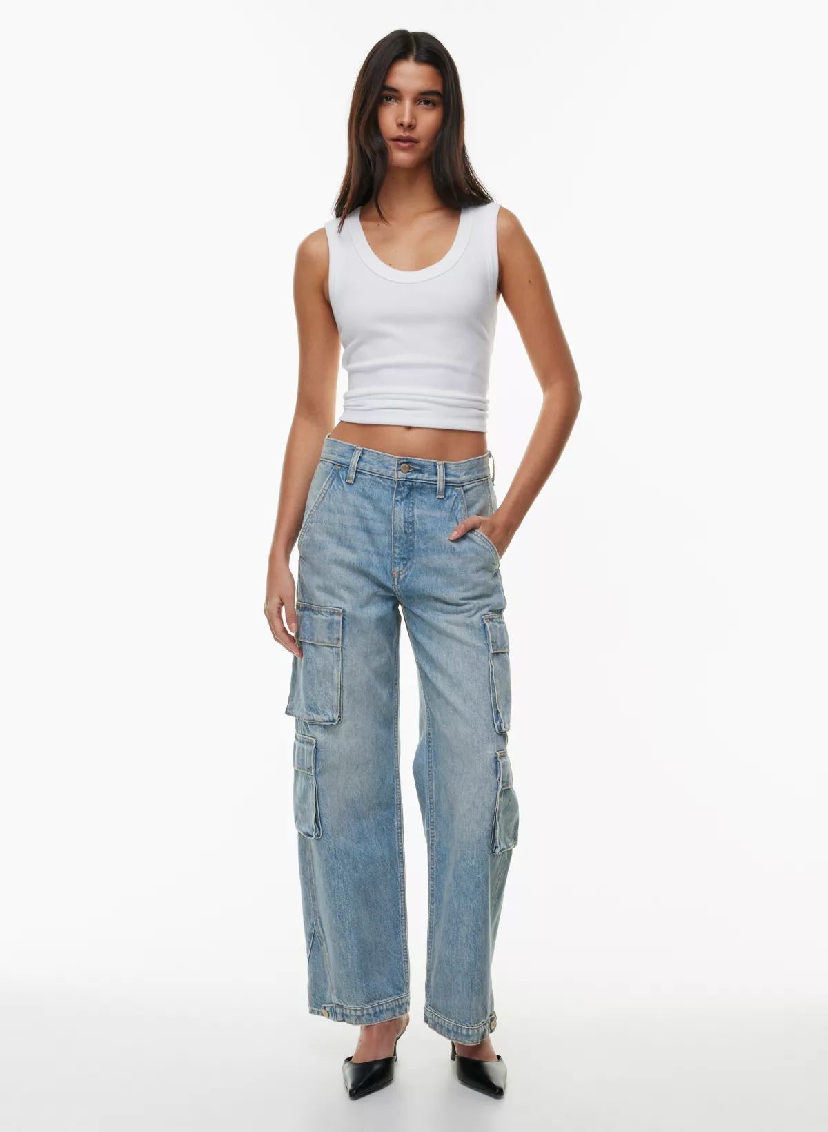 THE '90S MILLIE HI-RISE CARGO JEAN | Aritzia