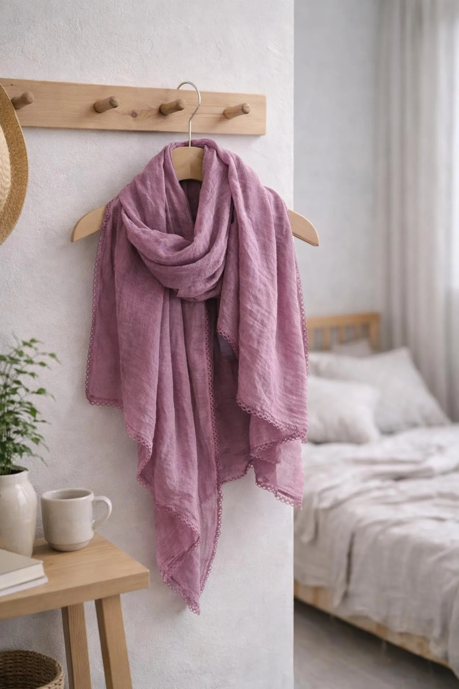 Soft Linen Shawl, Lightweight Boho Linen Wrap, Cottagecore Fashion | Etsy (Global)