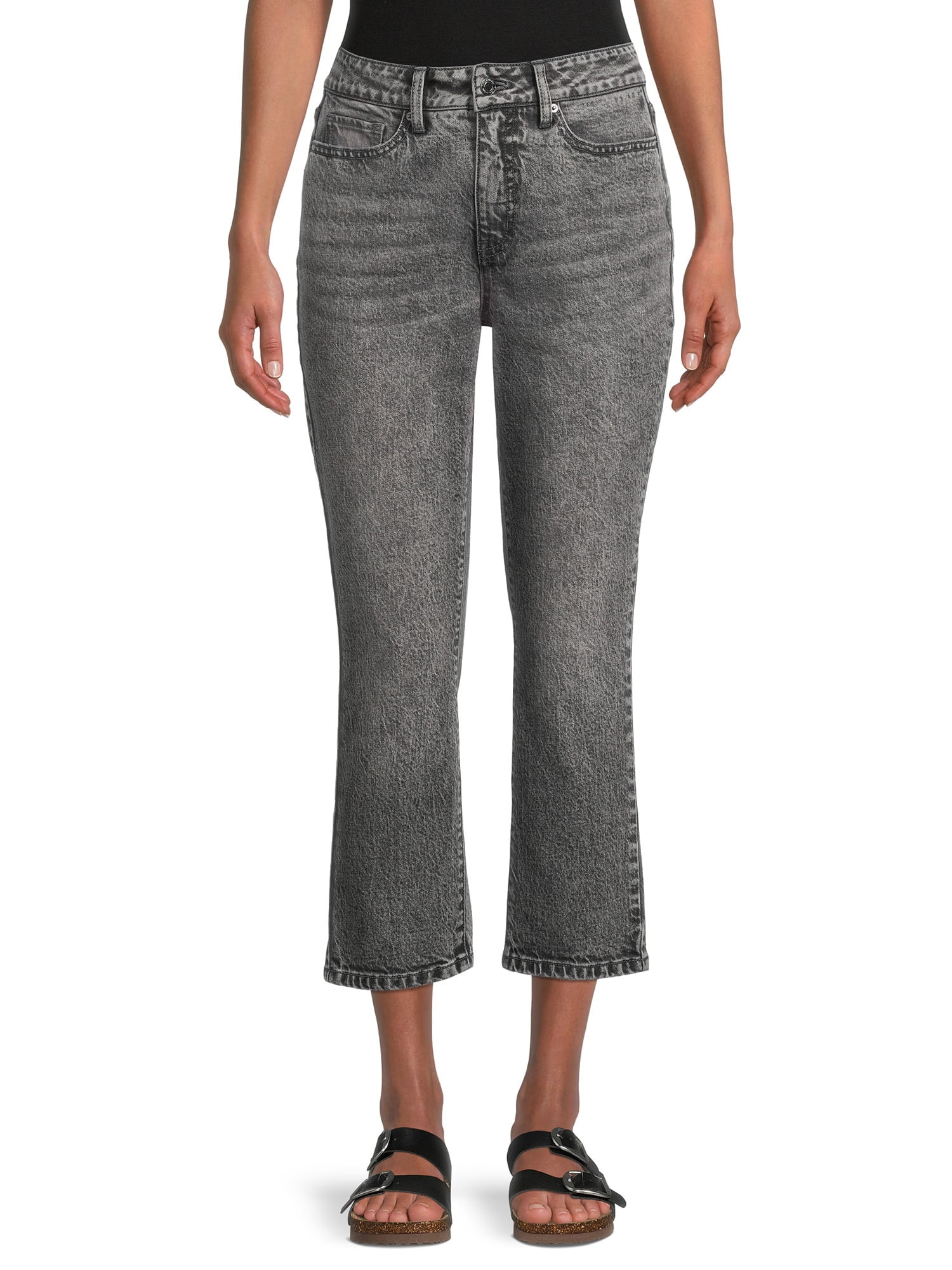 Time and Tru Women's Straight Crop Jeans - Walmart.com | Walmart (US)
