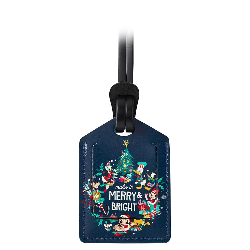 Mickey Mouse and Friends Holiday Bag Tag by Leather Treaty – Personalized | shopDisney