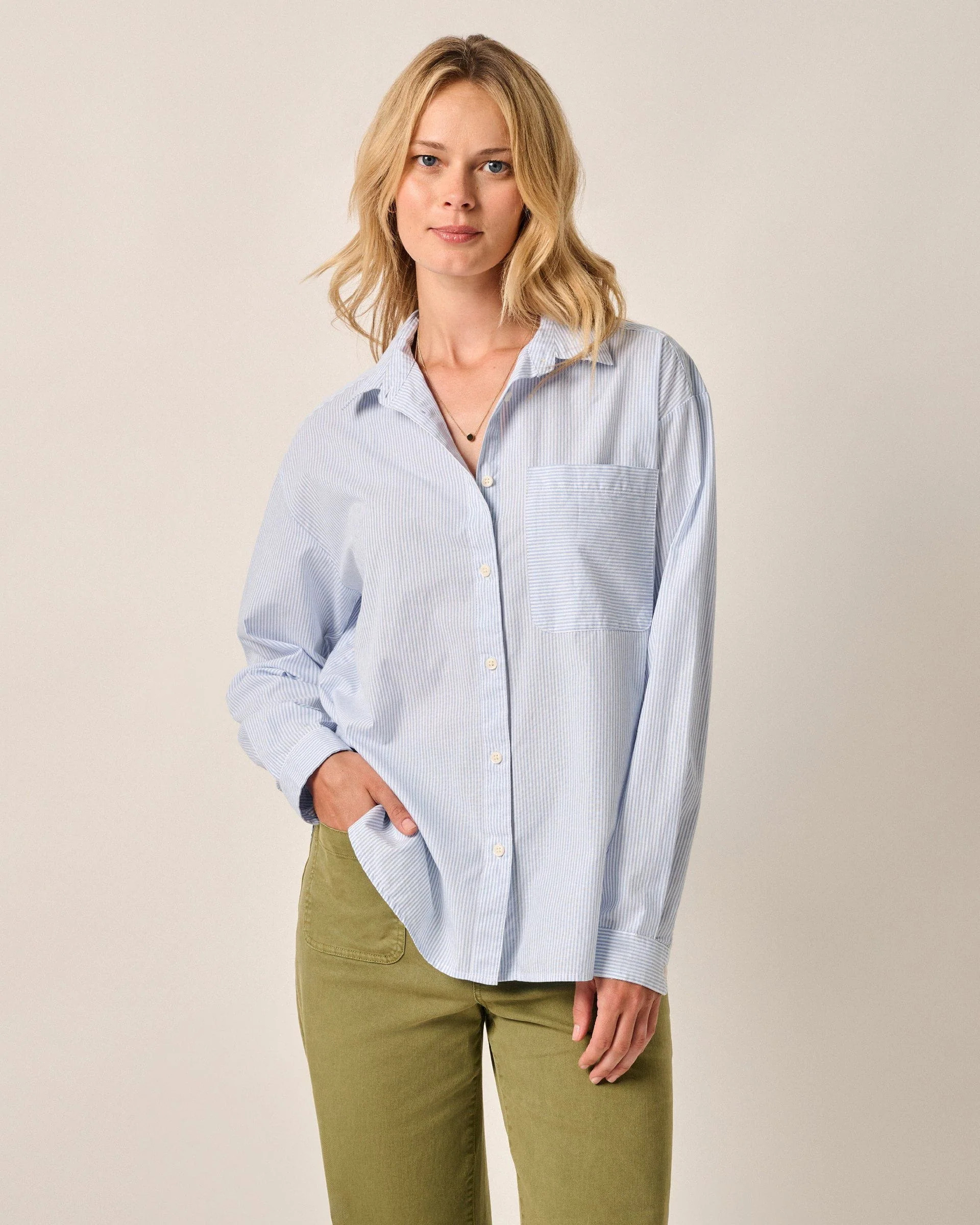 Cotton Boyfriend Shirt | johnnie O