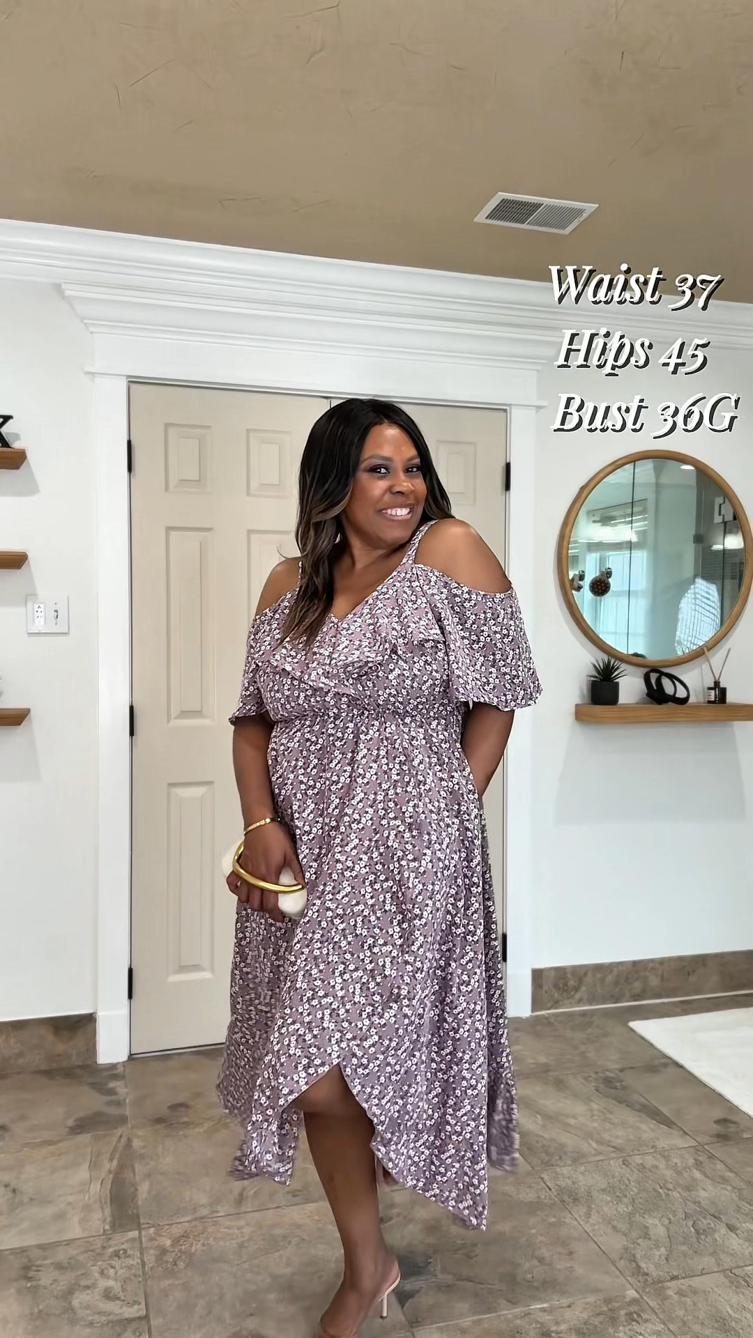 If you have an upcoming spring occasion this is your dress. Hidden button for bust coverage, adjustable straps, waist defining fit and pockets. I’m in a size 12, waist 37, hips 45, bust 36G. Tap to shop! @Bloomchic 

#LTKWedding #LTKPlusSize #LTKMidsize