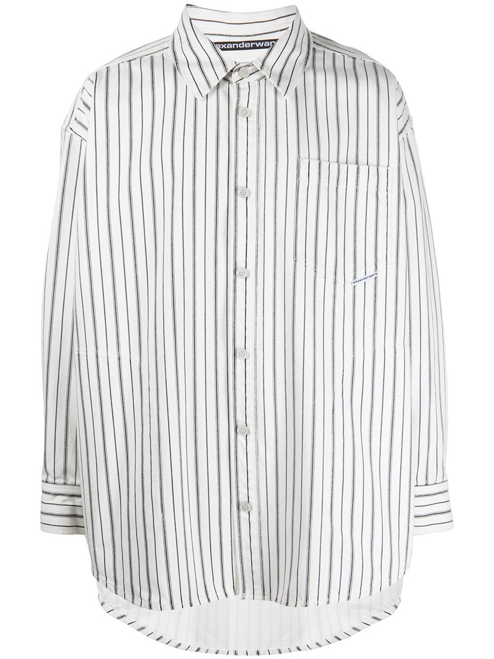 striped oversized cotton shirt | Farfetch Global