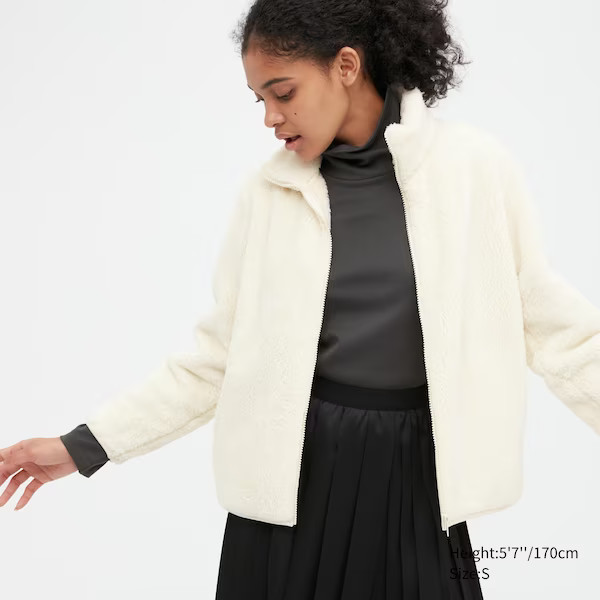 Fluffy Yarn Fleece Full-Zip Jacket | UNIQLO (US)