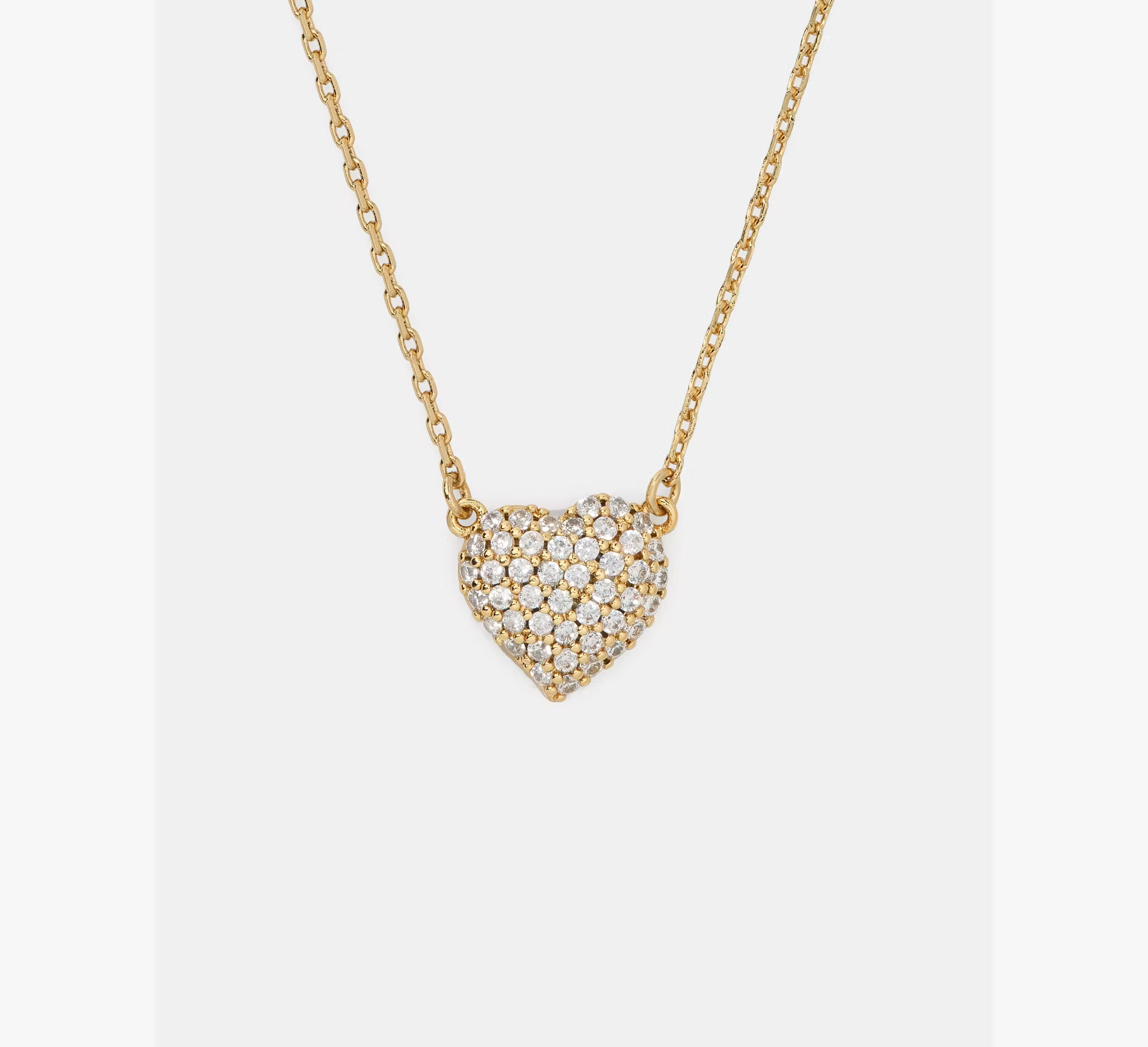 Kate Spade Amour Pave Pendant, Clear/Gold | Kate Spade (US)