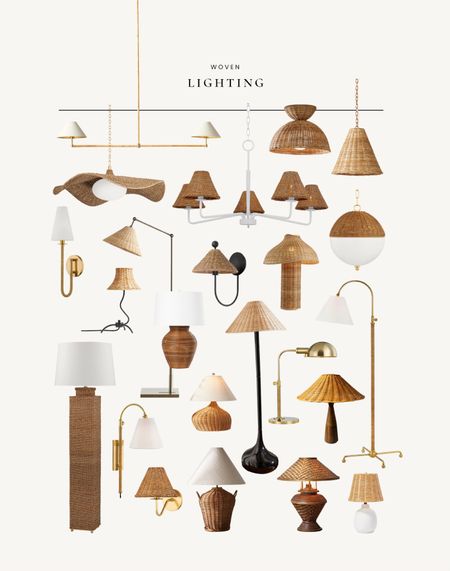 Woven light fixtures- perfect for adding texture and warmth to any room… here are my top picks! Find them all on my blog, Room for Tuesday. 

#LTKFind #LTKhome
