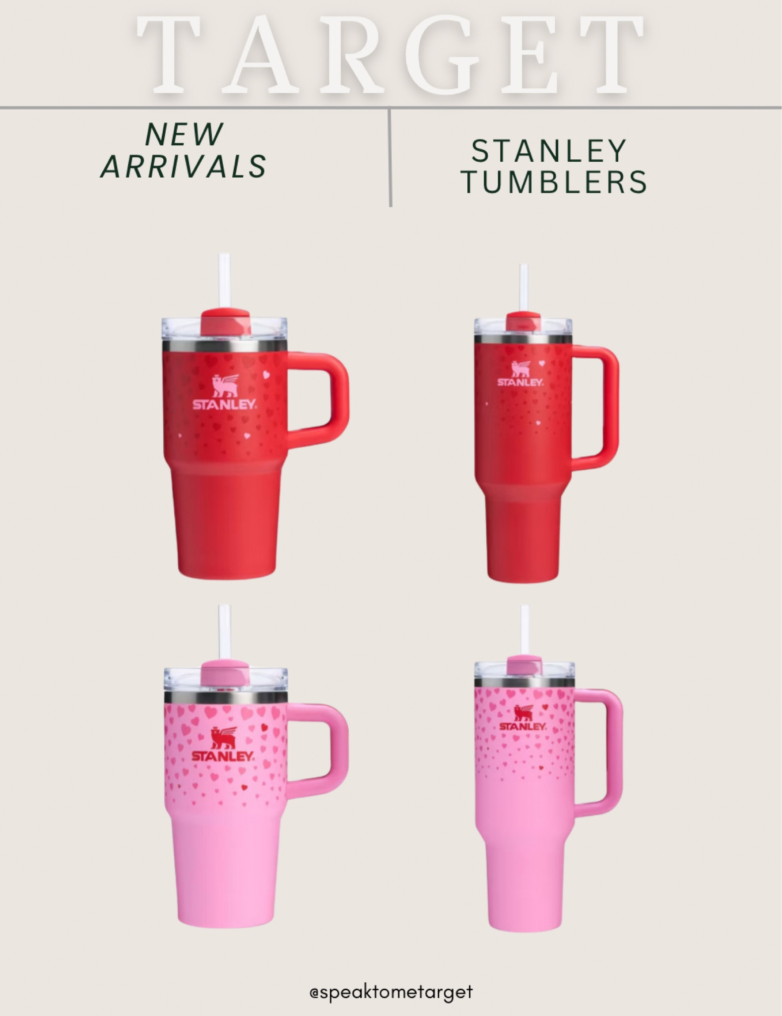 New Stanley Tumbler Valentines Day collection at Target 

#LTKHoliday #LTKFindsUnder50 #LTKActive