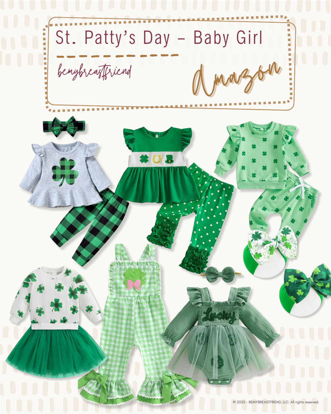 Amazon | St. Patty's Day - Baby Girl 

 #LTKmomlife #LTKSeasonal #LTKBaby